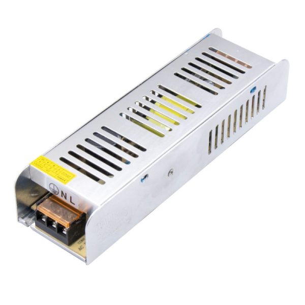 تغذیه سوئیچینگ فلزی 12ولت 15 آمپر 12V-15A باریک Slim