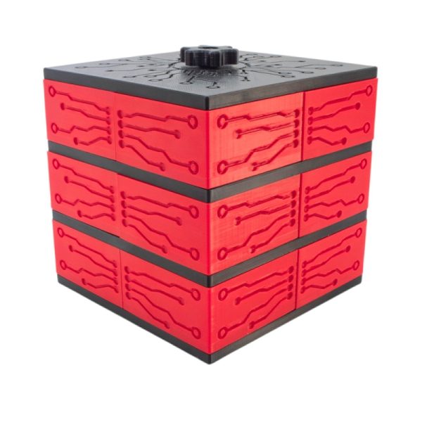 جعبه قطعات 3D print طرح آیسی نیمه اتوماتیک دارای 12 محفظه