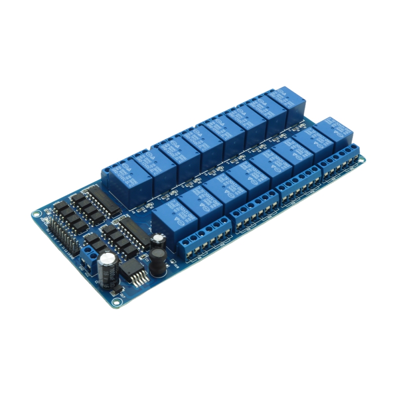 ماژول-رله-12-ولت-16-کاناله-ایزوله-دارای-اپتوکوپلر