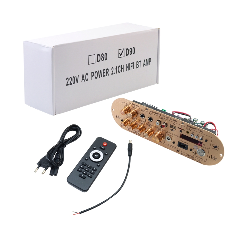 پنل-کامل-آمپلی-فایر-hifi-بلوتوثی-21-کانال-50w-50w-با-خروجی-ساب-ووفر-100w-مدل-d90