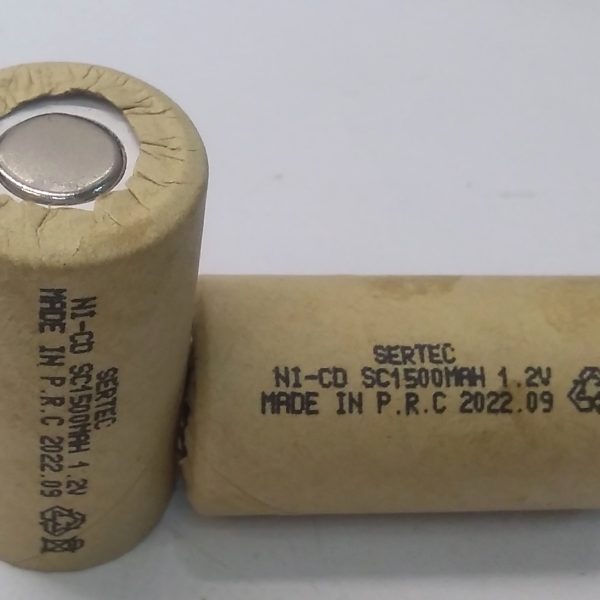 باطری شارژی جاروی نیکال کادیوم سرتیجSERTEC1.2VNI_CD 1500MAH